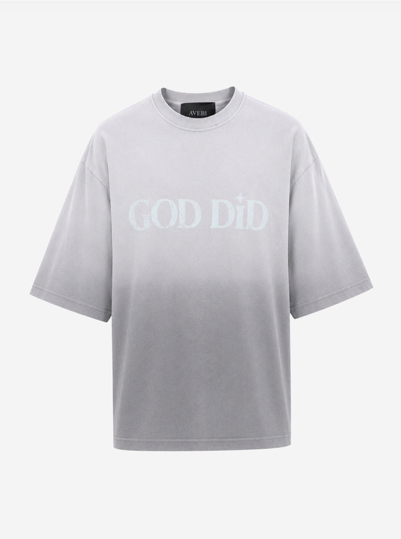 GOD DID TSHIRT (Grey)