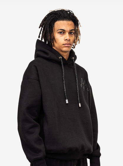 BLACK CRYSTAL HOODIE