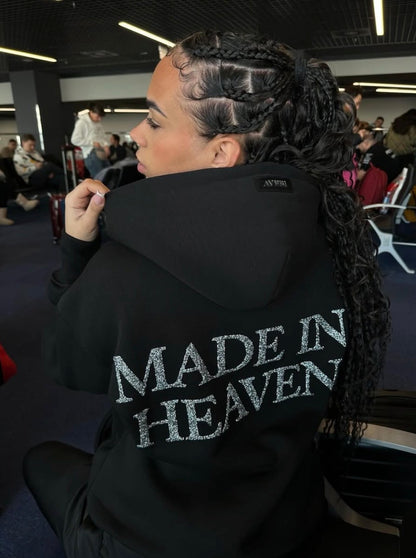 SILVER CRYSTAL HOODIE