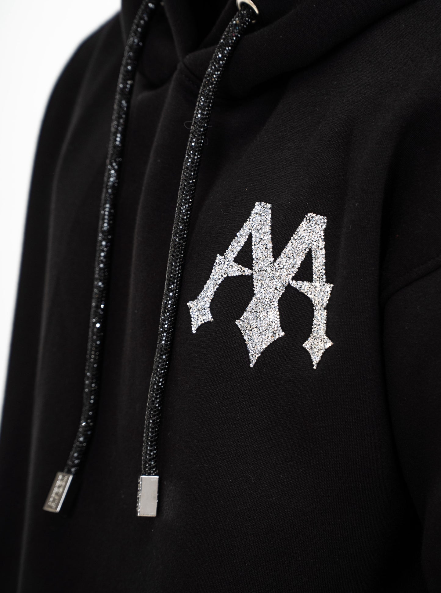 SILVER CRYSTAL HOODIE
