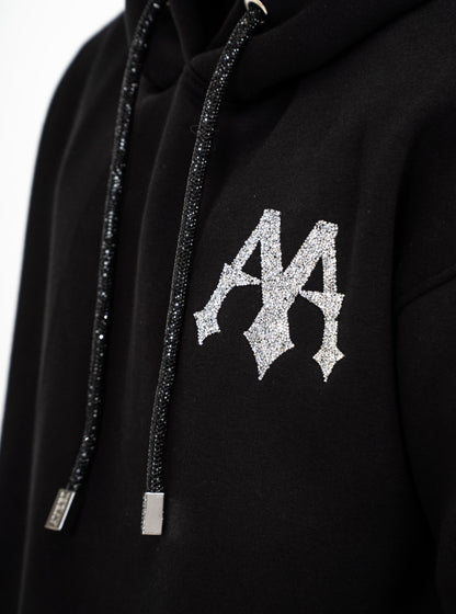 SILVER CRYSTAL HOODIE