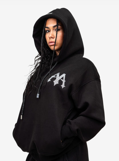 SILVER CRYSTAL HOODIE