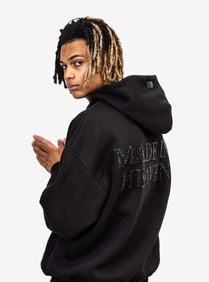 BLACK CRYSTAL HOODIE