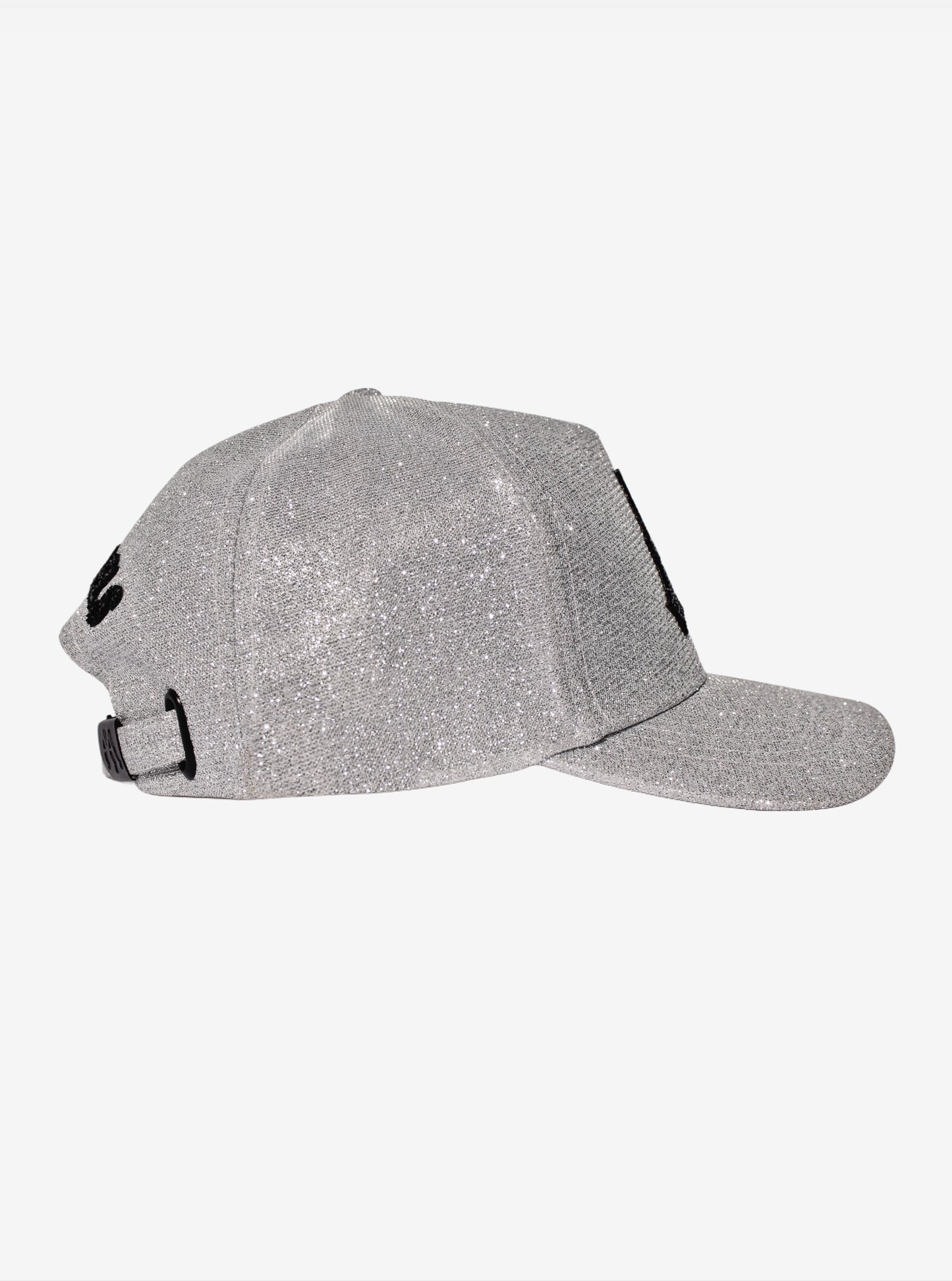 SILVER GLITTER CAP
