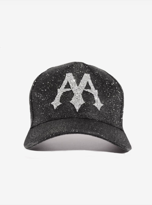 BLACK GLITTER CAP