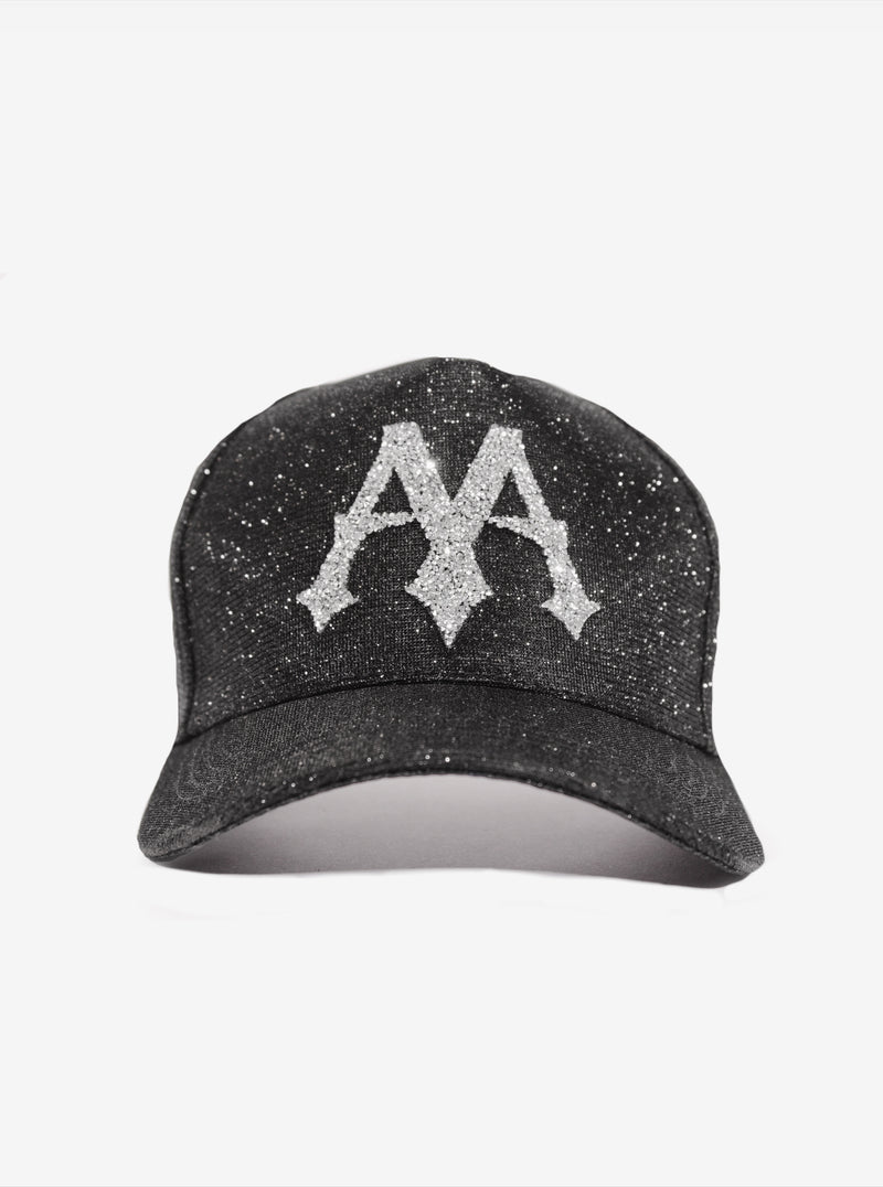 BLACK GLITTER CAP