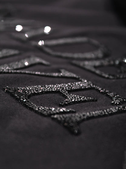 BLACK CRYSTAL HOODIE