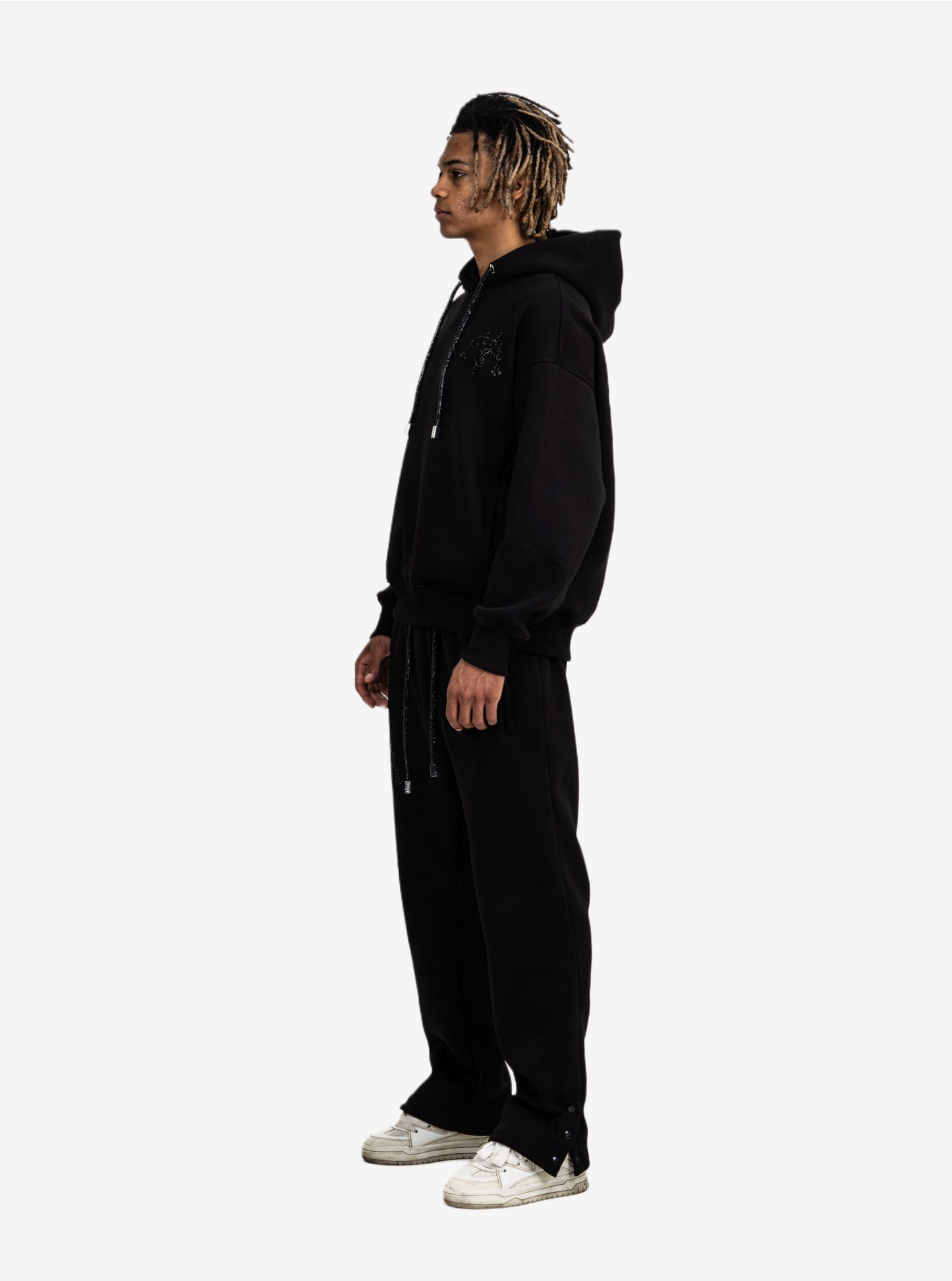 BLACK CRYSTAL HOODIE
