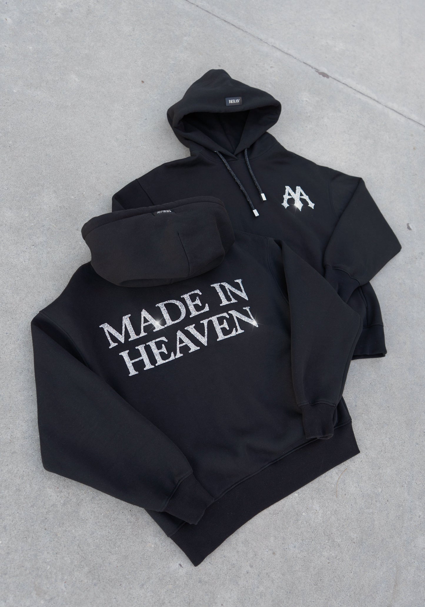 SILVER CRYSTAL HOODIE