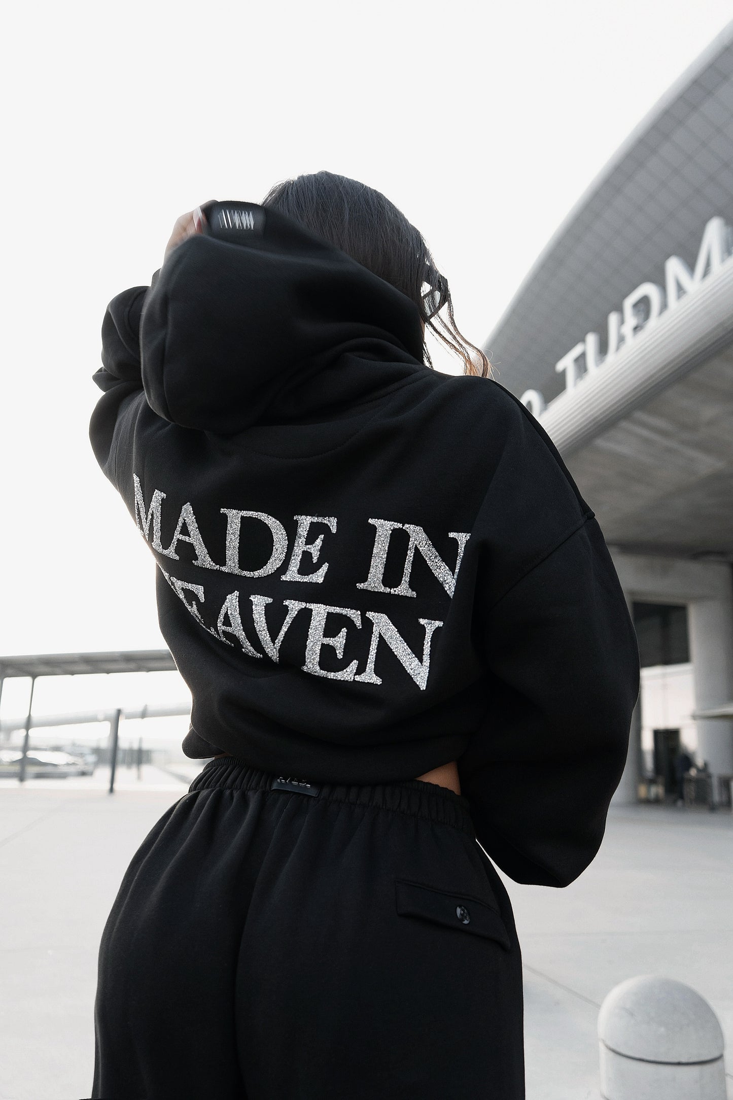 SILVER CRYSTAL HOODIE