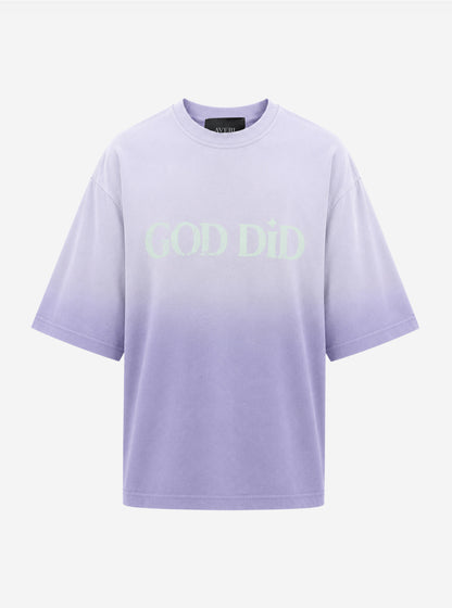 GOD DID TSHIRT (Lavender)