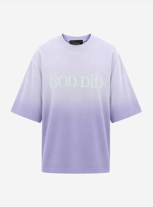 GOD DID TSHIRT (Lavender)