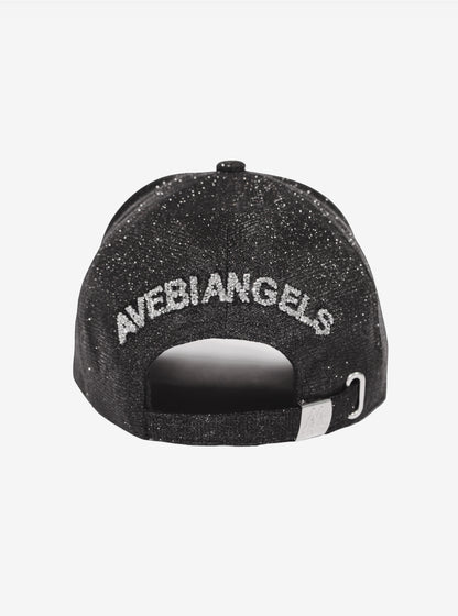 BLACK GLITTER CAP