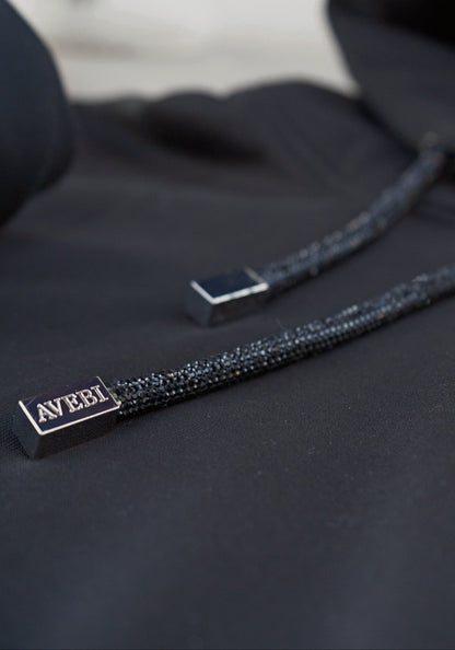 BLACK CRYSTAL HOODIE