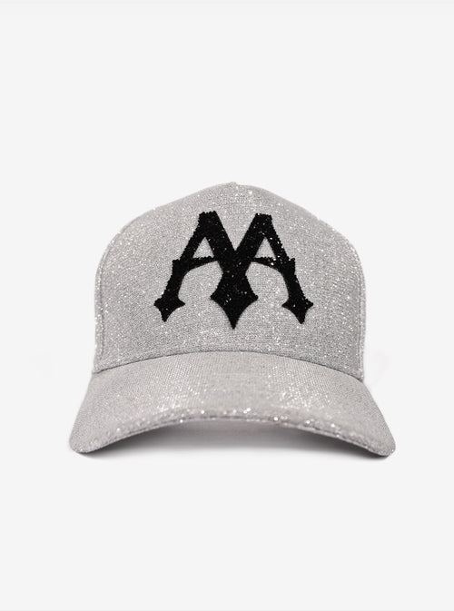 SILVER GLITTER CAP