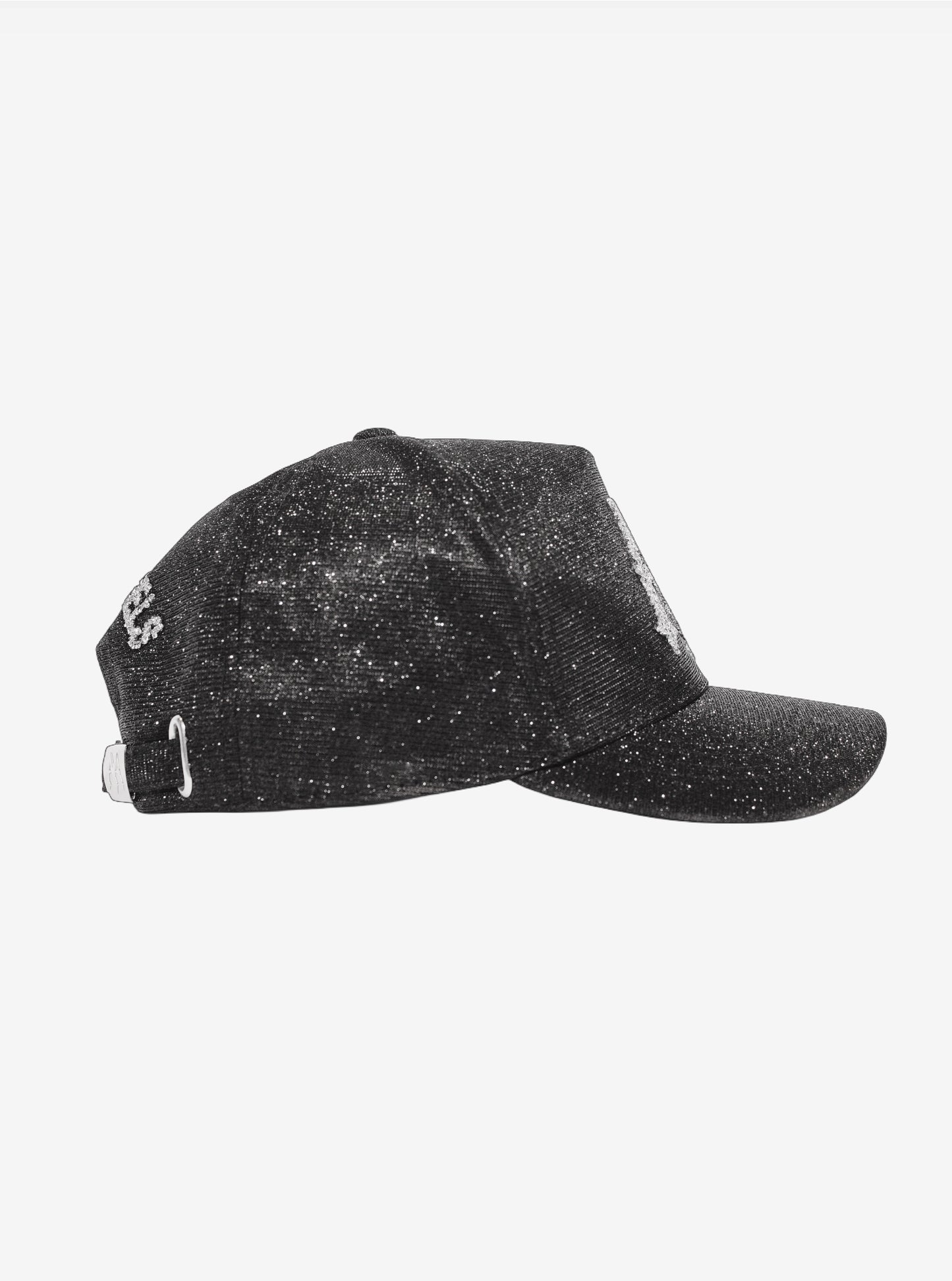 BLACK GLITTER CAP